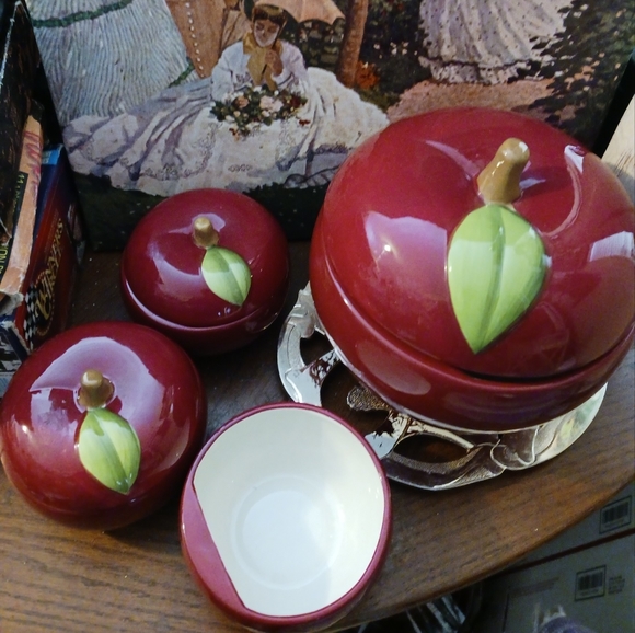 🍎RARE VINTAGE Apple  Fresh Temp-tations  Ovenware Serving Ware🍎Gift it. 🎁 - Picture 13 of 16